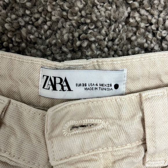 tan wide leg zara pants - Picture 3 of 3